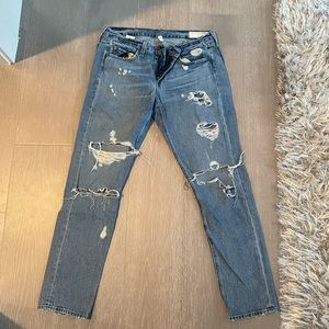 Rag & bone jeans with rips